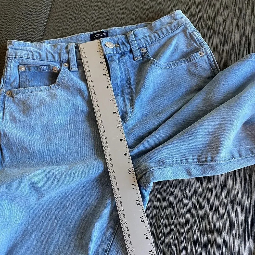 Women's‎ J.Crew High Rise Classic Vintage Straight Light Wash Jeans Size 26